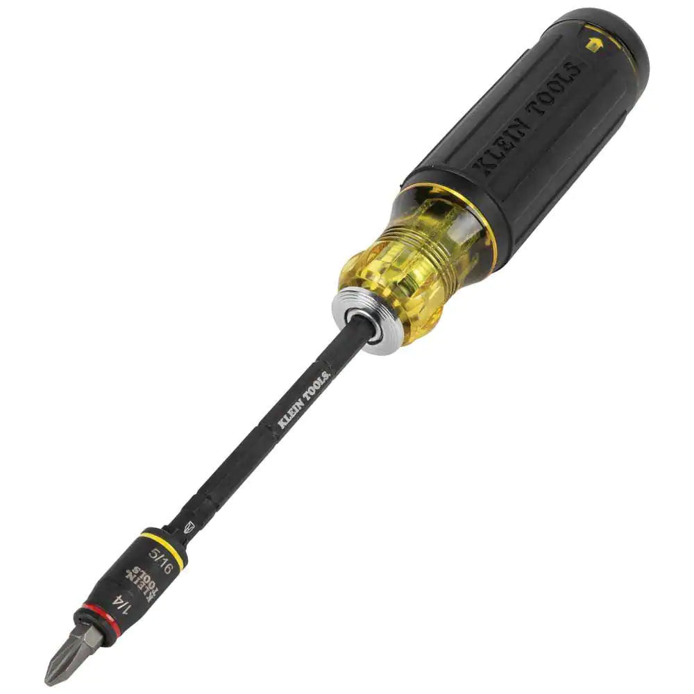 14-In-1 HVAC Adjustable-Length Screwdriver with Flip Socket