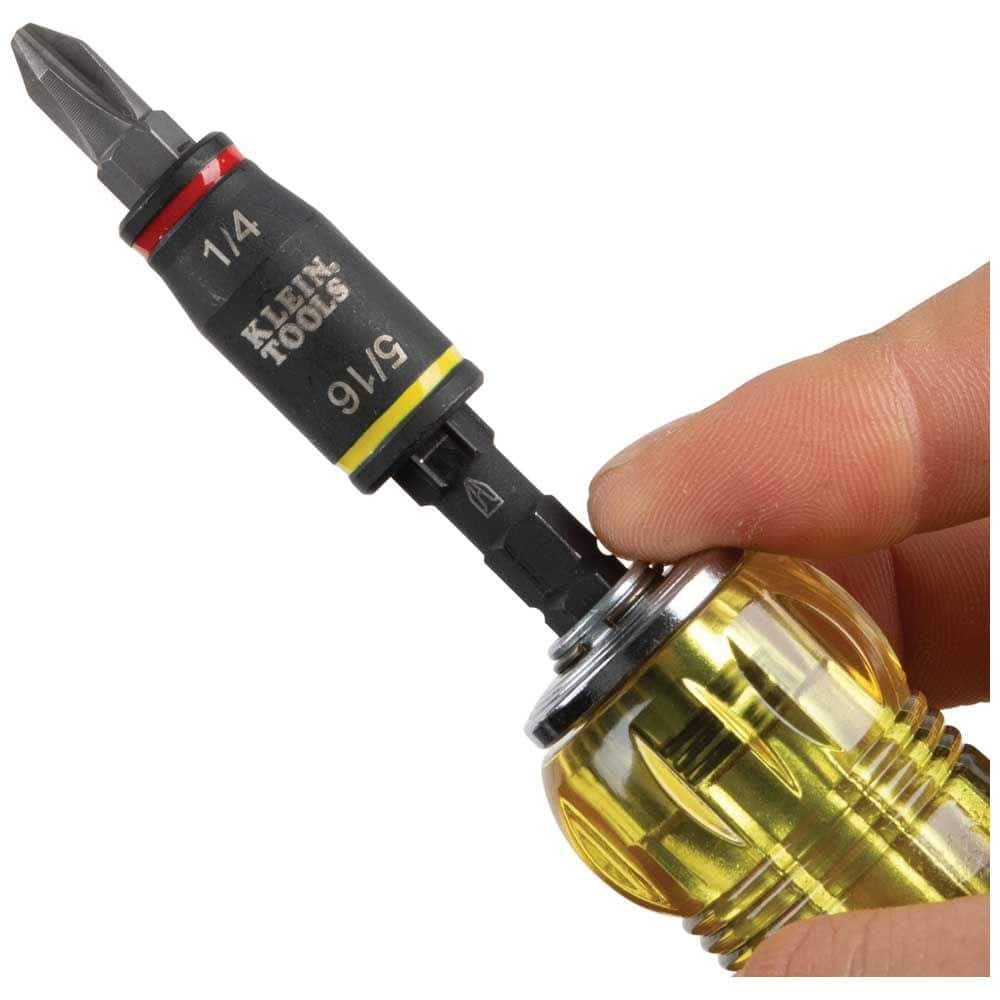 14-In-1 HVAC Adjustable-Length Screwdriver with Flip Socket