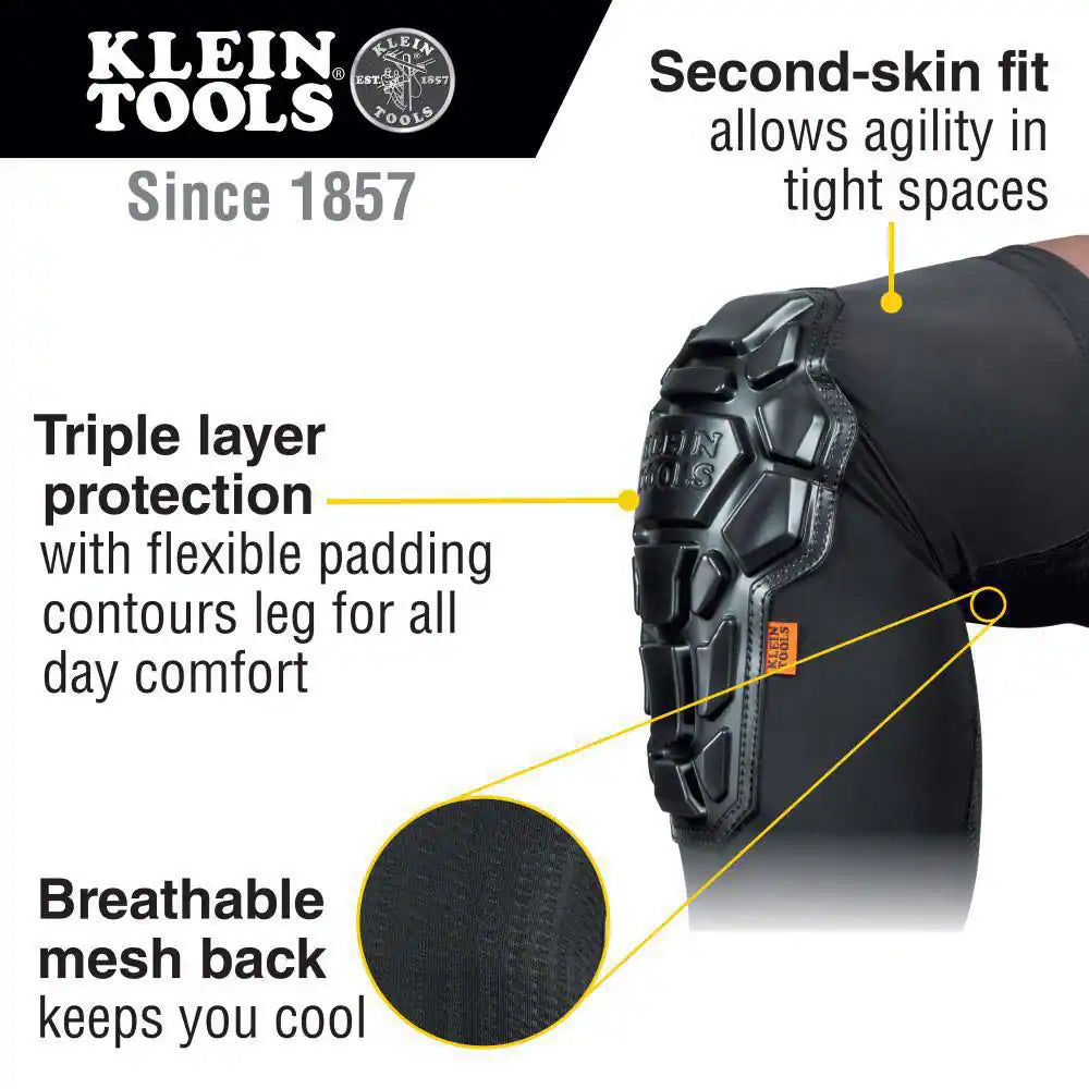 Heavy-Duty Knee Pad Sleeves, L/XL