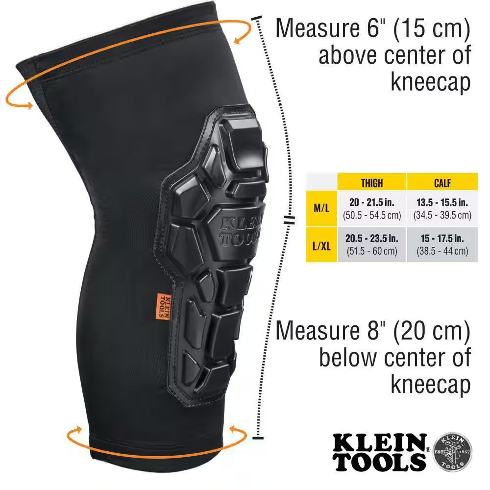 Heavy-Duty Knee Pad Sleeves, L/XL